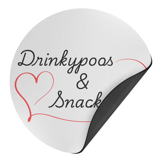 Food Dood D&P Round Magnet, White