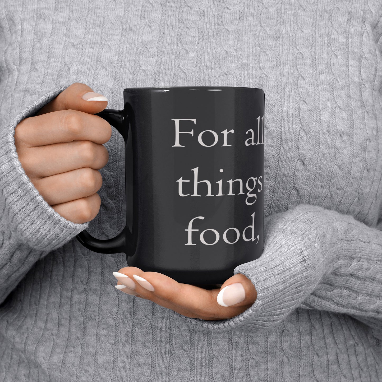 Food Dood Mug, Black 15oz
