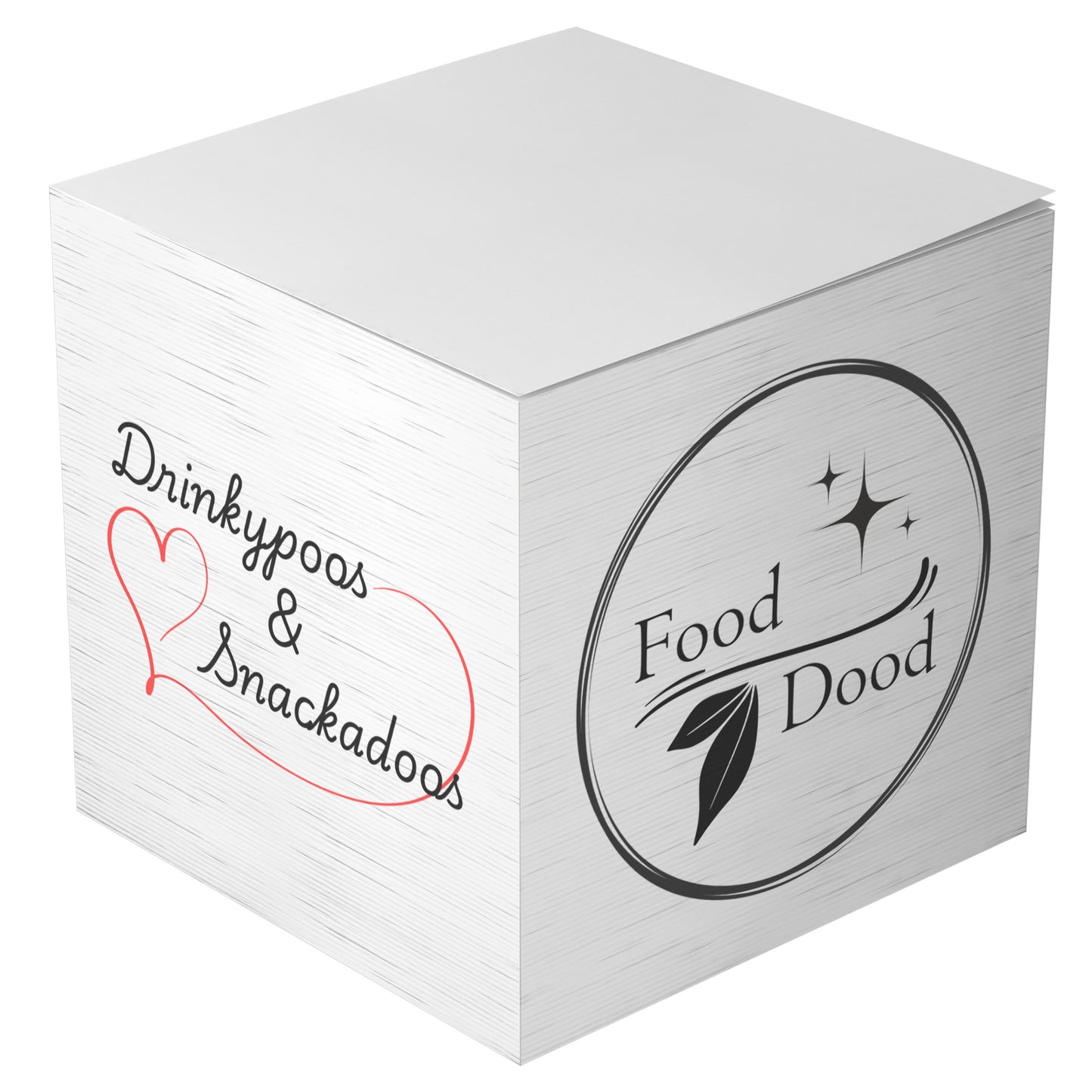 Food Dood Sticky Note Cube