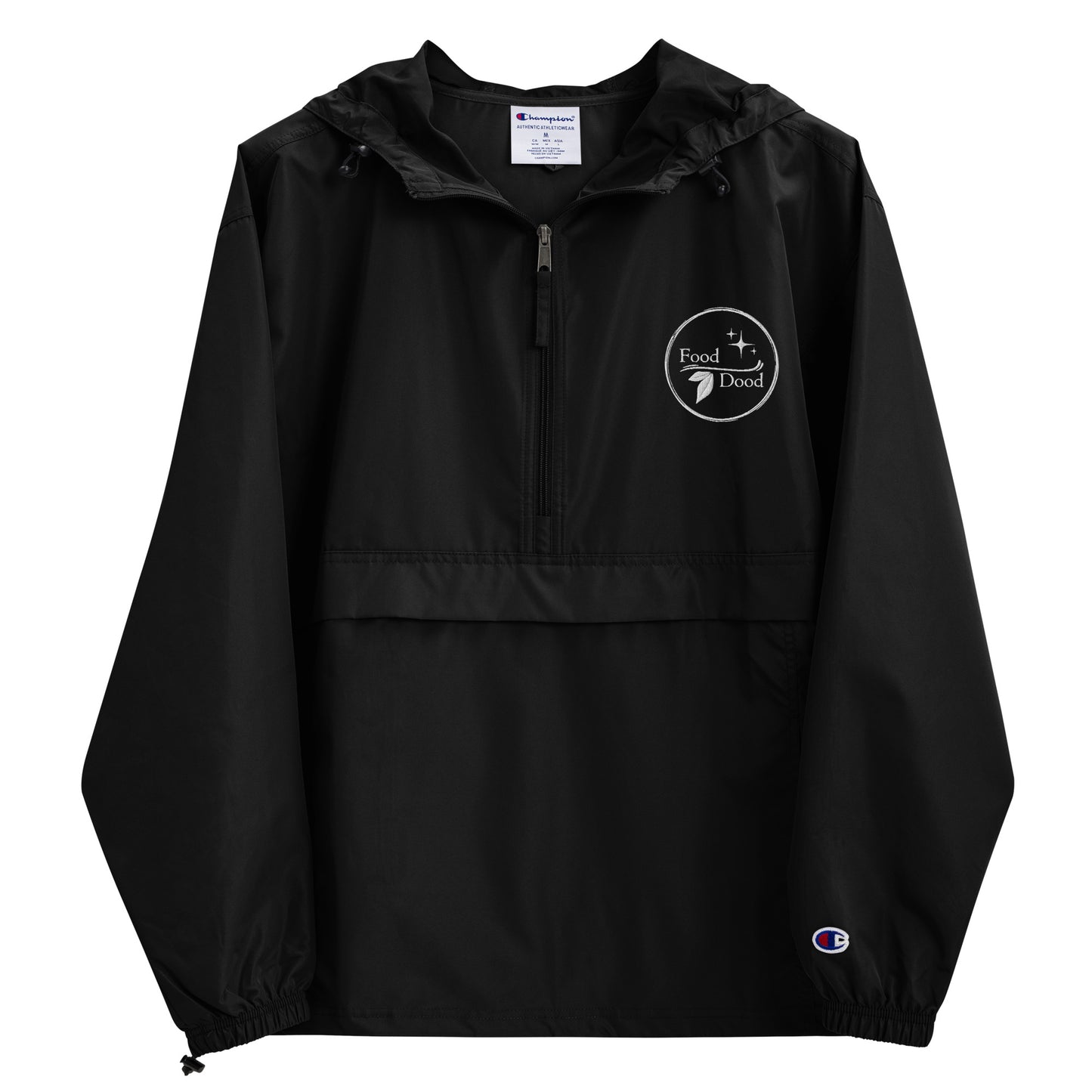 Food Dood Logo Embroidered Champion Packable Jacket