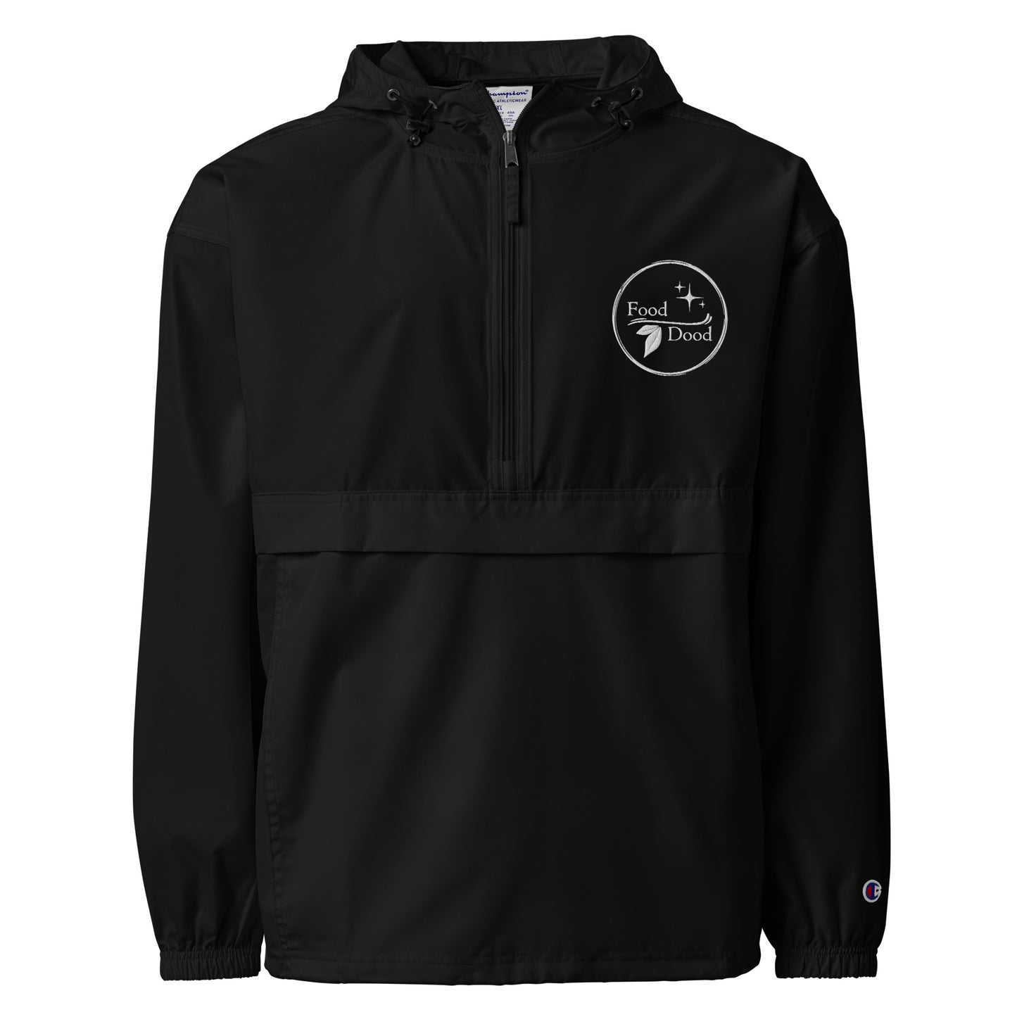 Food Dood Logo Embroidered Champion Packable Jacket