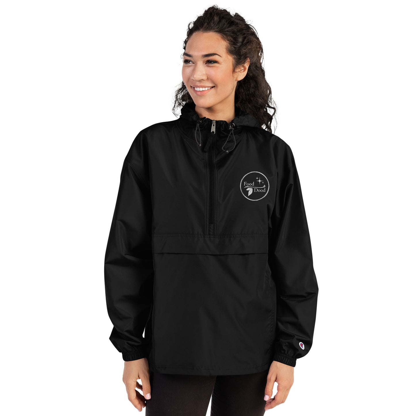Food Dood Logo Embroidered Champion Packable Jacket