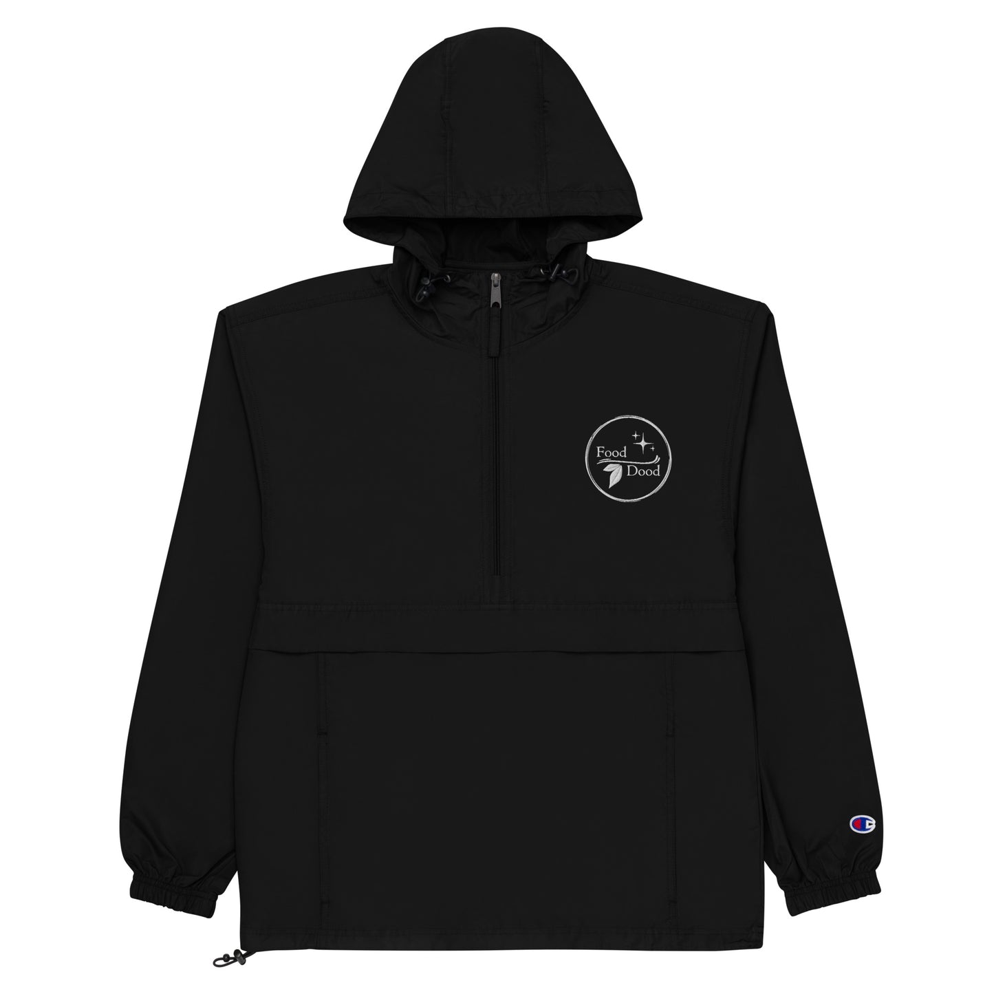 Food Dood Logo Embroidered Champion Packable Jacket