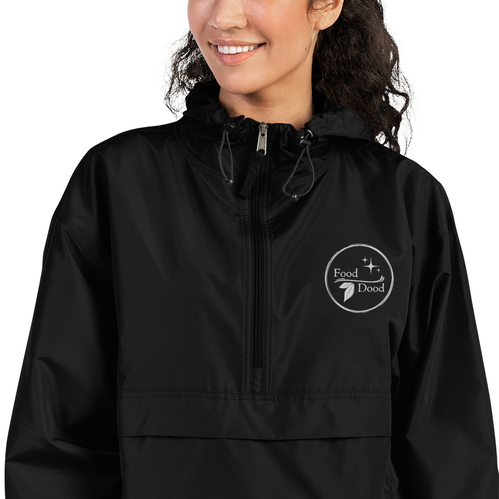 Food Dood Logo Embroidered Champion Packable Jacket