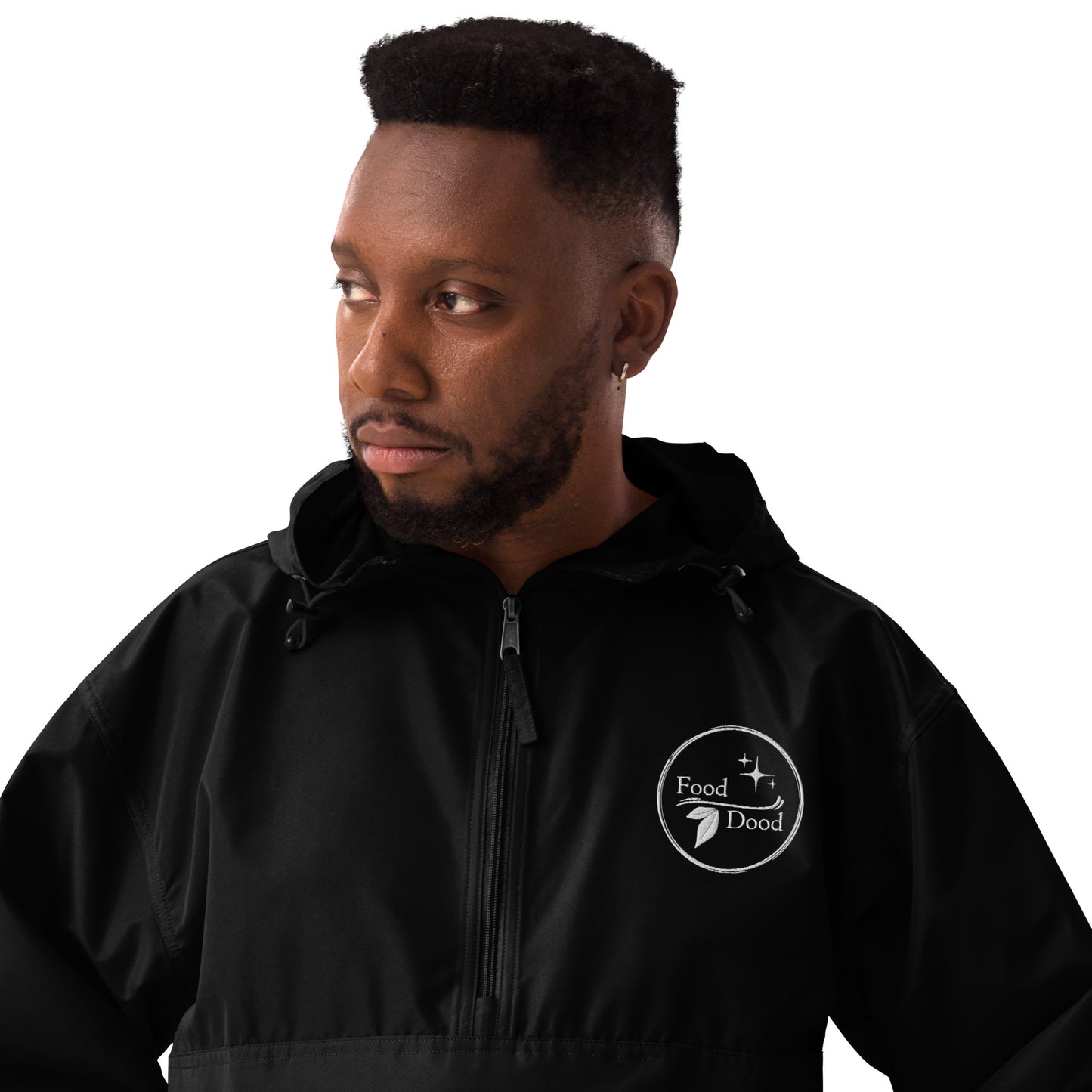 Food Dood Logo Embroidered Champion Packable Jacket