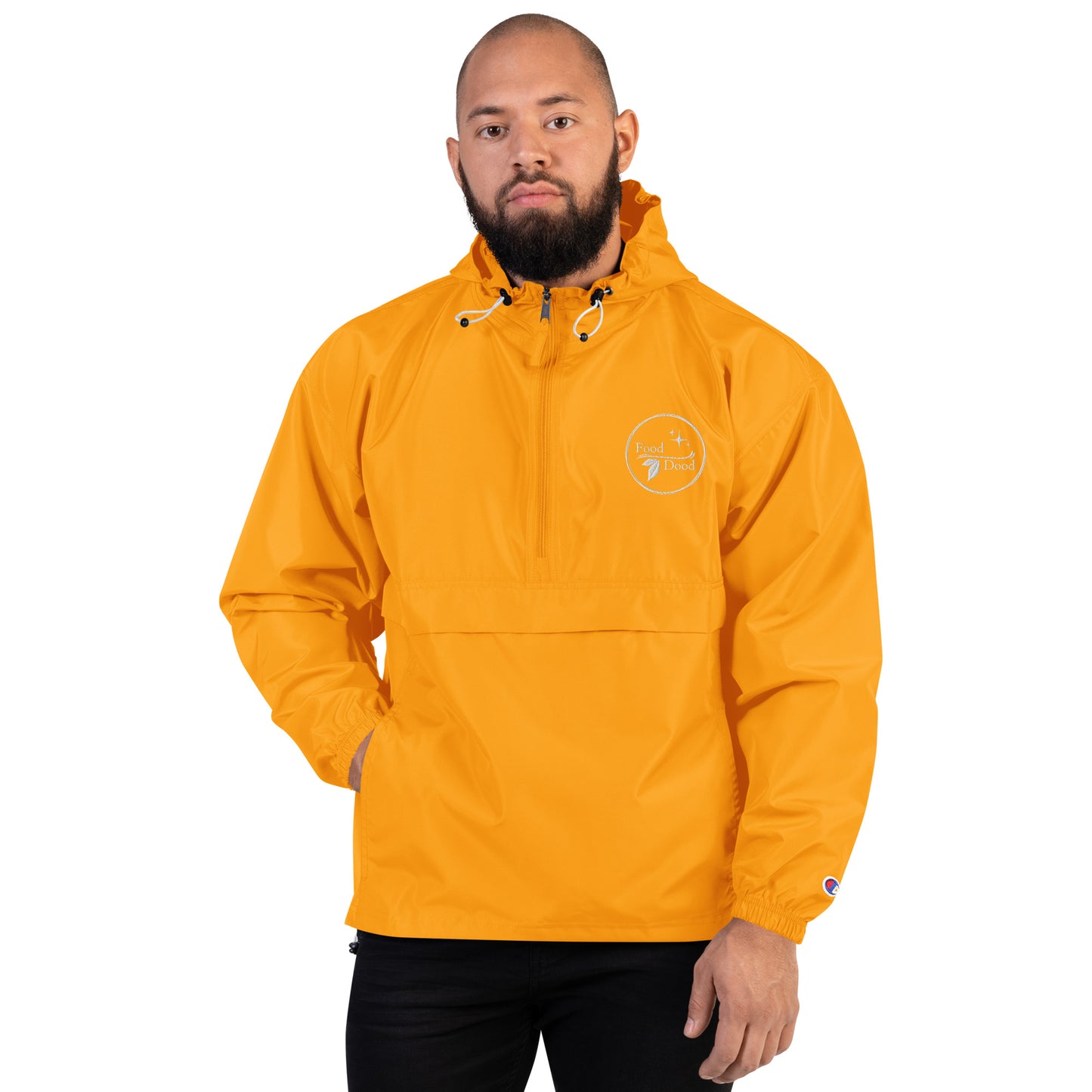 Food Dood Logo Embroidered Champion Packable Jacket
