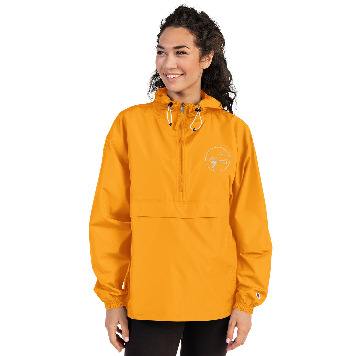 Food Dood Logo Embroidered Champion Packable Jacket