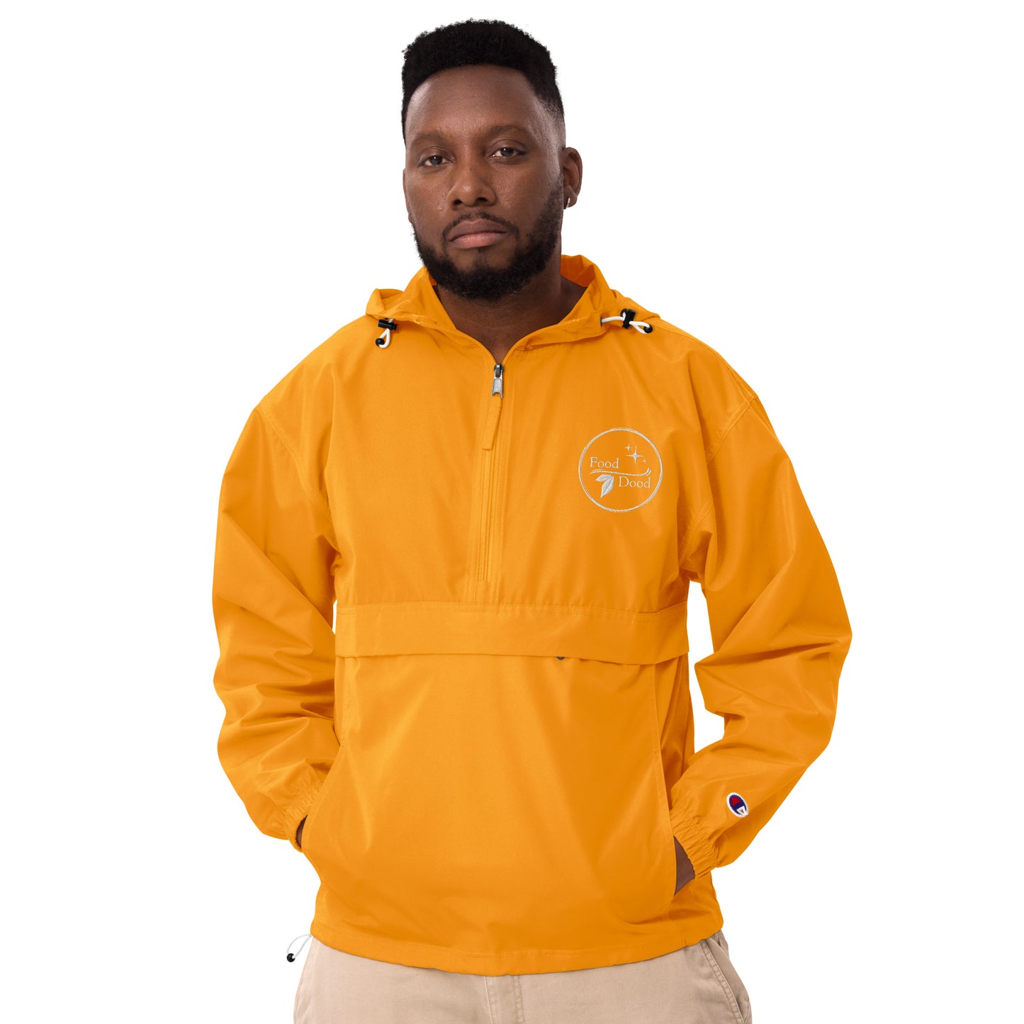 Food Dood Logo Embroidered Champion Packable Jacket