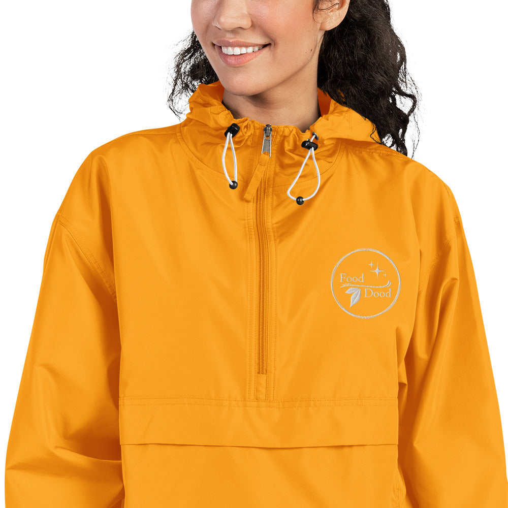 Food Dood Logo Embroidered Champion Packable Jacket
