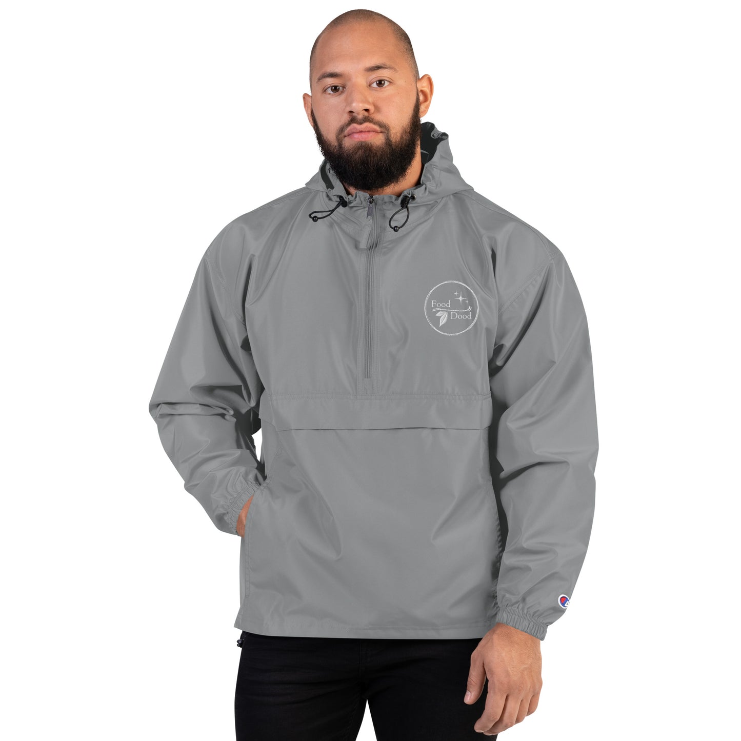 Food Dood Logo Embroidered Champion Packable Jacket