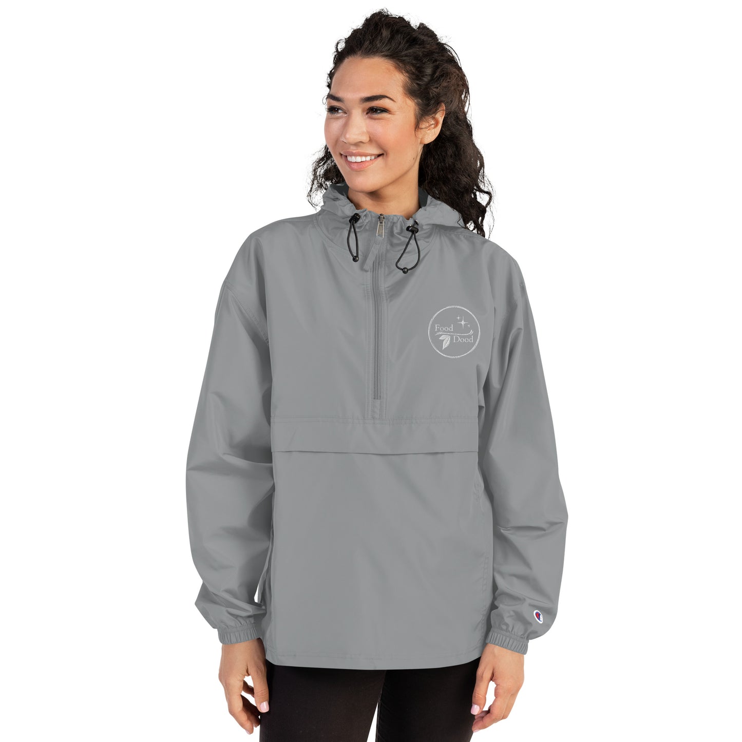 Food Dood Logo Embroidered Champion Packable Jacket