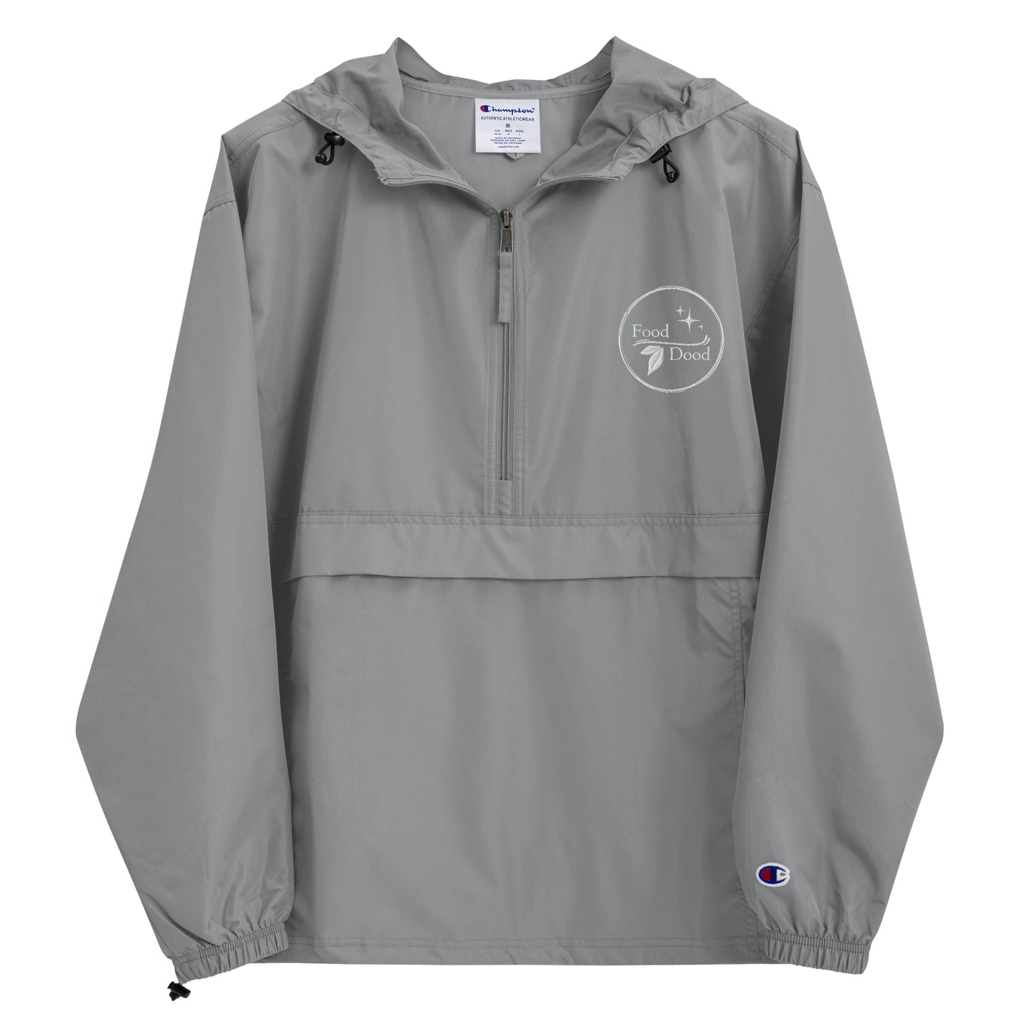 Food Dood Logo Embroidered Champion Packable Jacket