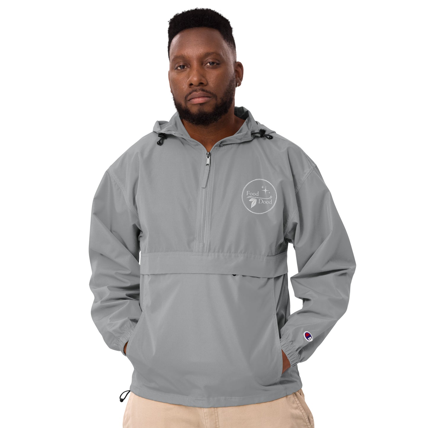 Food Dood Logo Embroidered Champion Packable Jacket