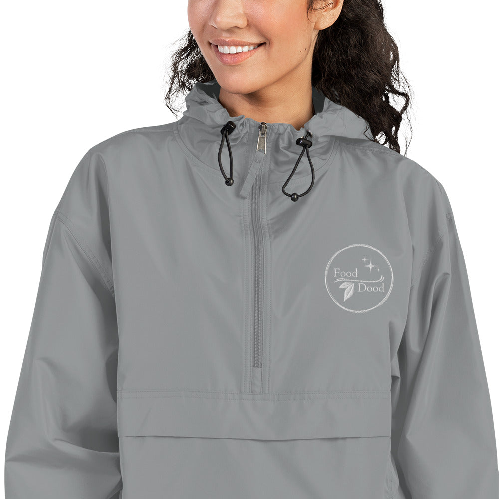 Food Dood Logo Embroidered Champion Packable Jacket