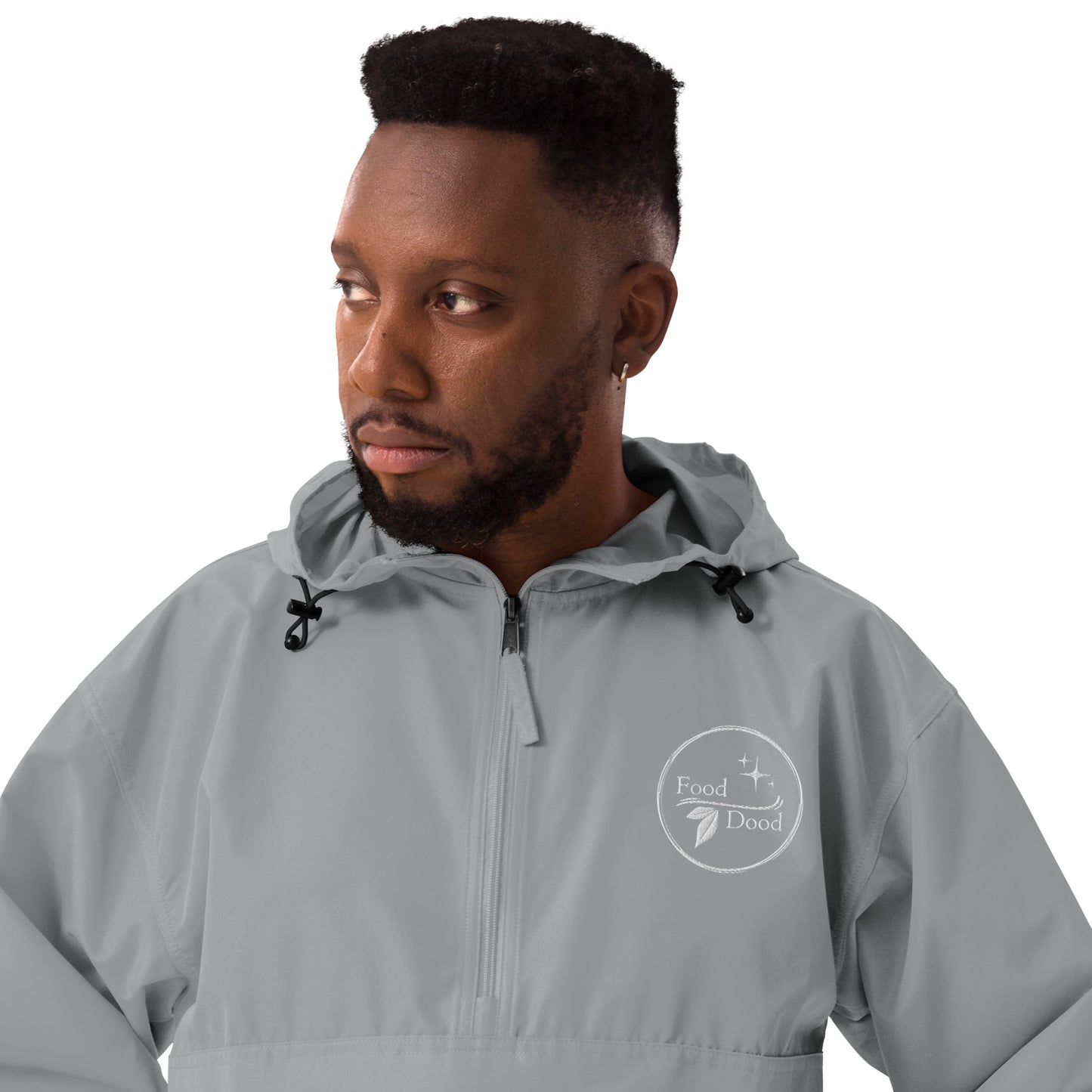 Food Dood Logo Embroidered Champion Packable Jacket