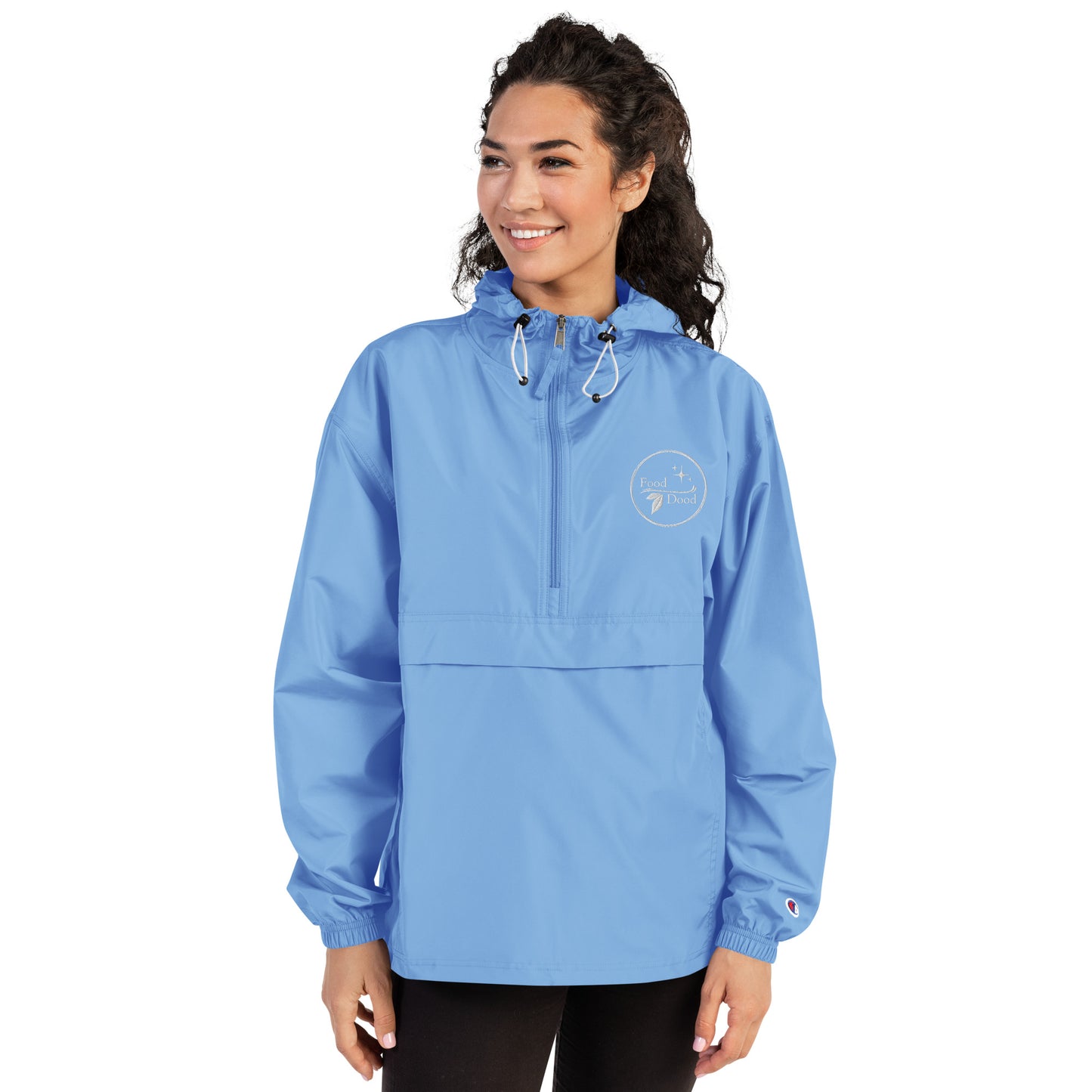 Food Dood Logo Embroidered Champion Packable Jacket