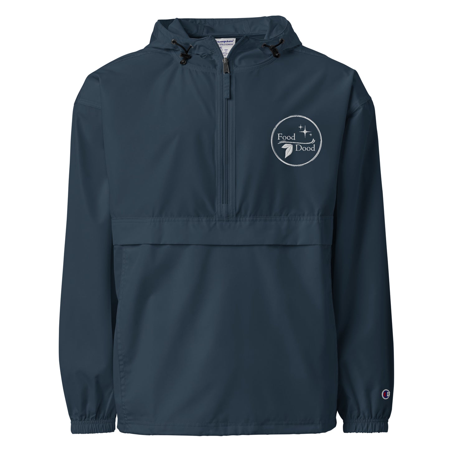 Food Dood Logo Embroidered Champion Packable Jacket