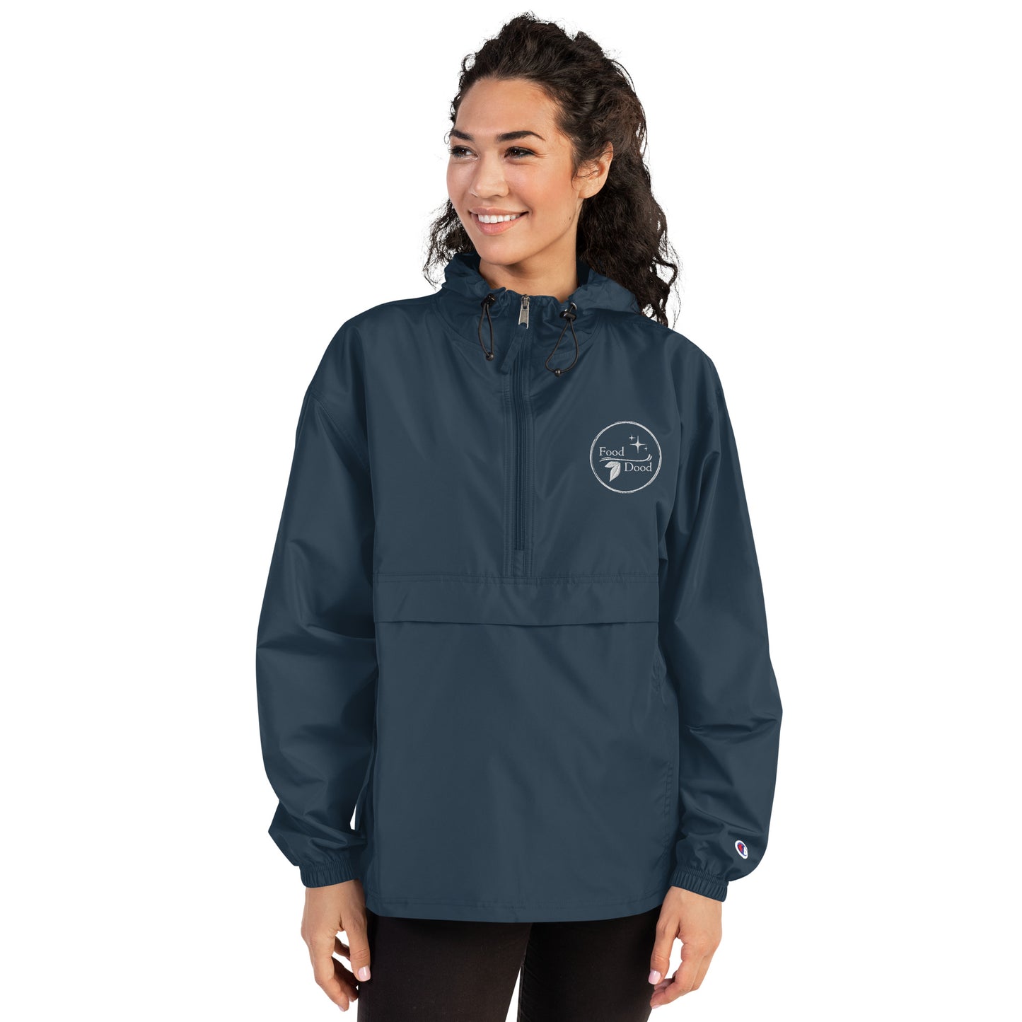 Food Dood Logo Embroidered Champion Packable Jacket