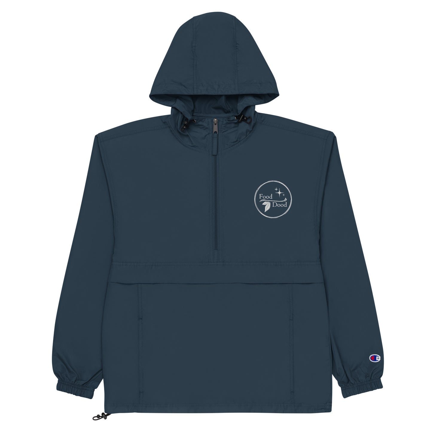Food Dood Logo Embroidered Champion Packable Jacket