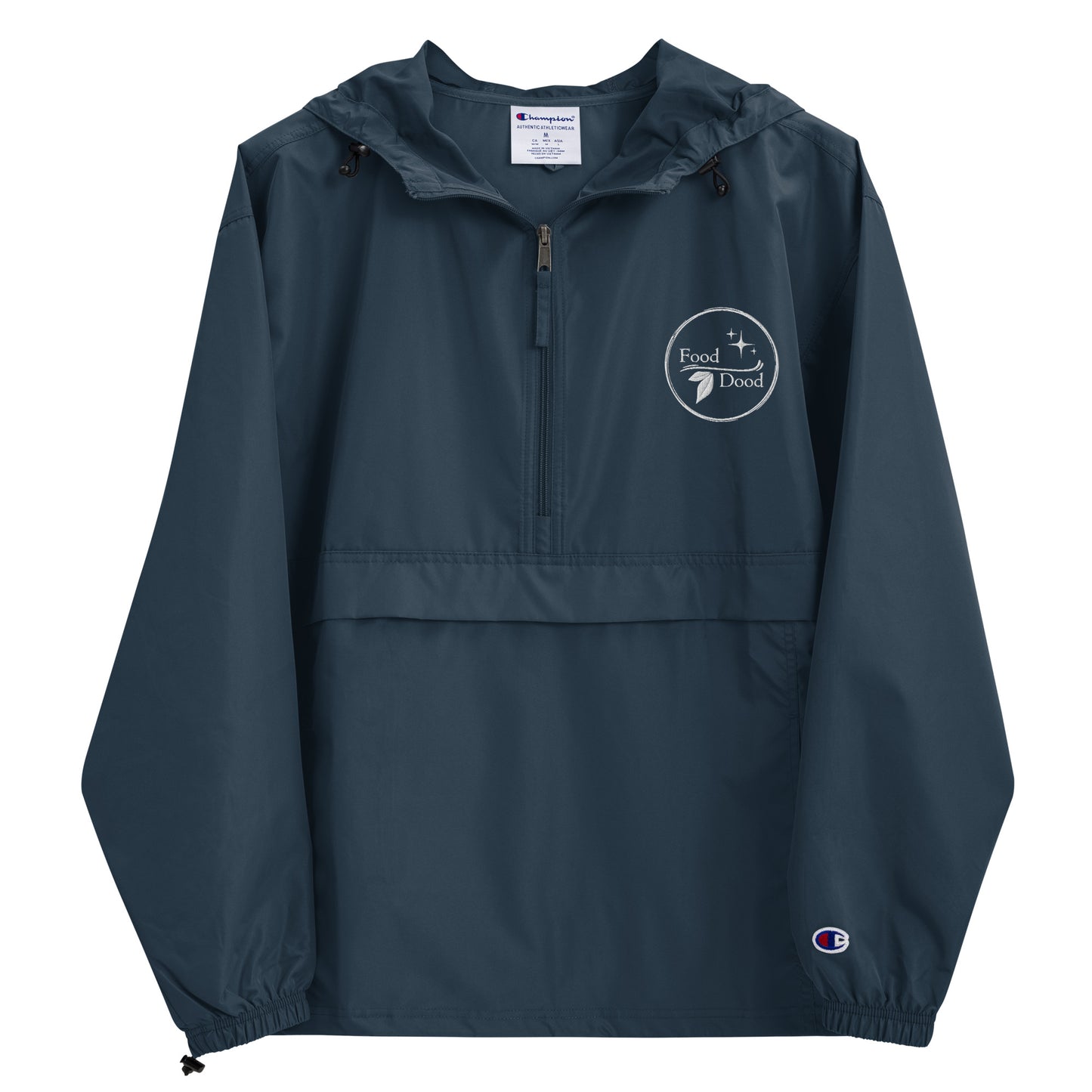 Food Dood Logo Embroidered Champion Packable Jacket