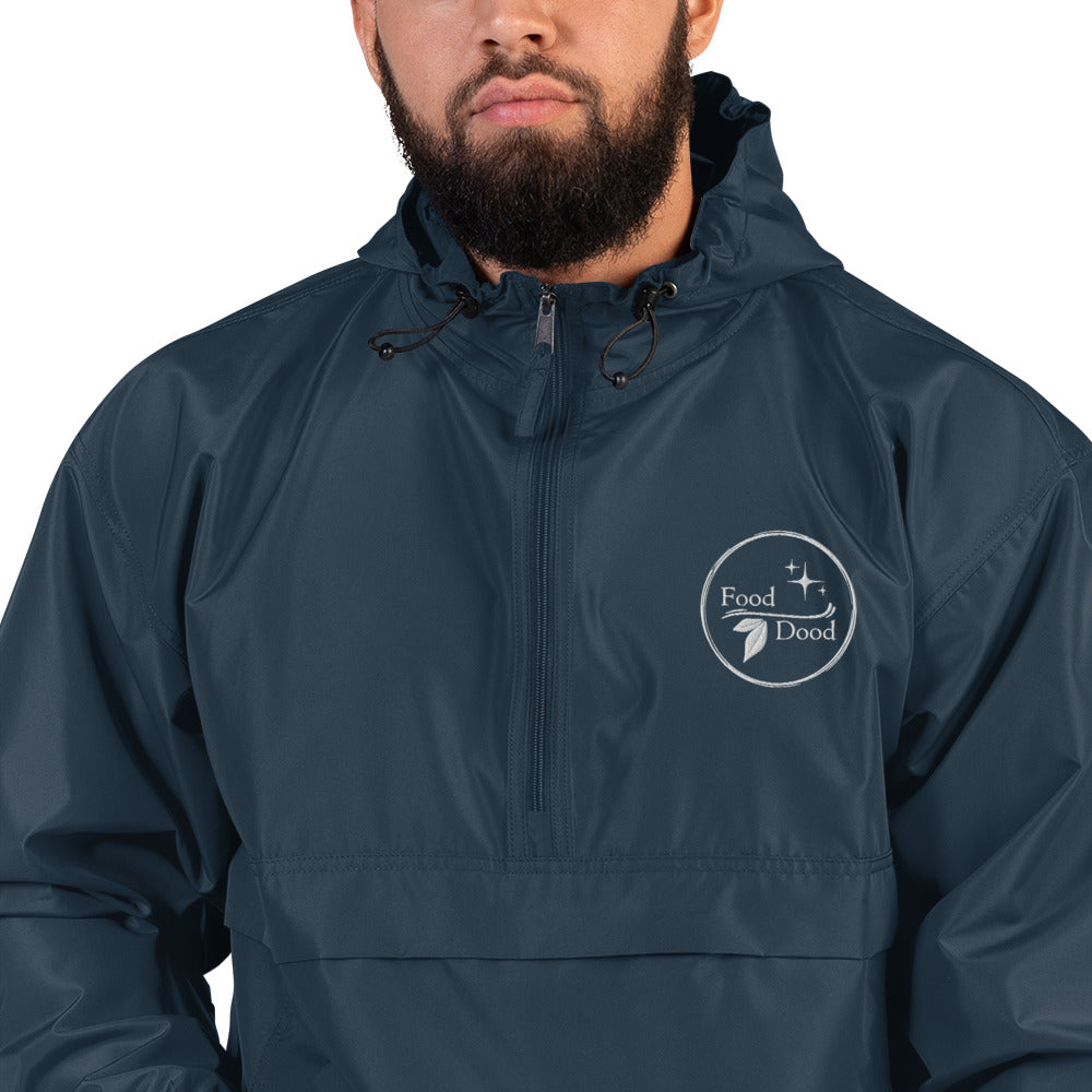 Food Dood Logo Embroidered Champion Packable Jacket