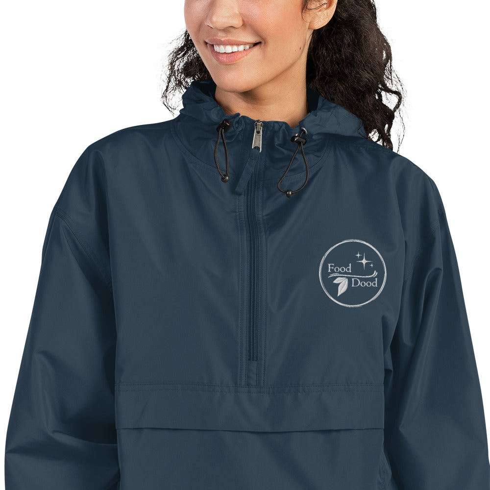 Food Dood Logo Embroidered Champion Packable Jacket
