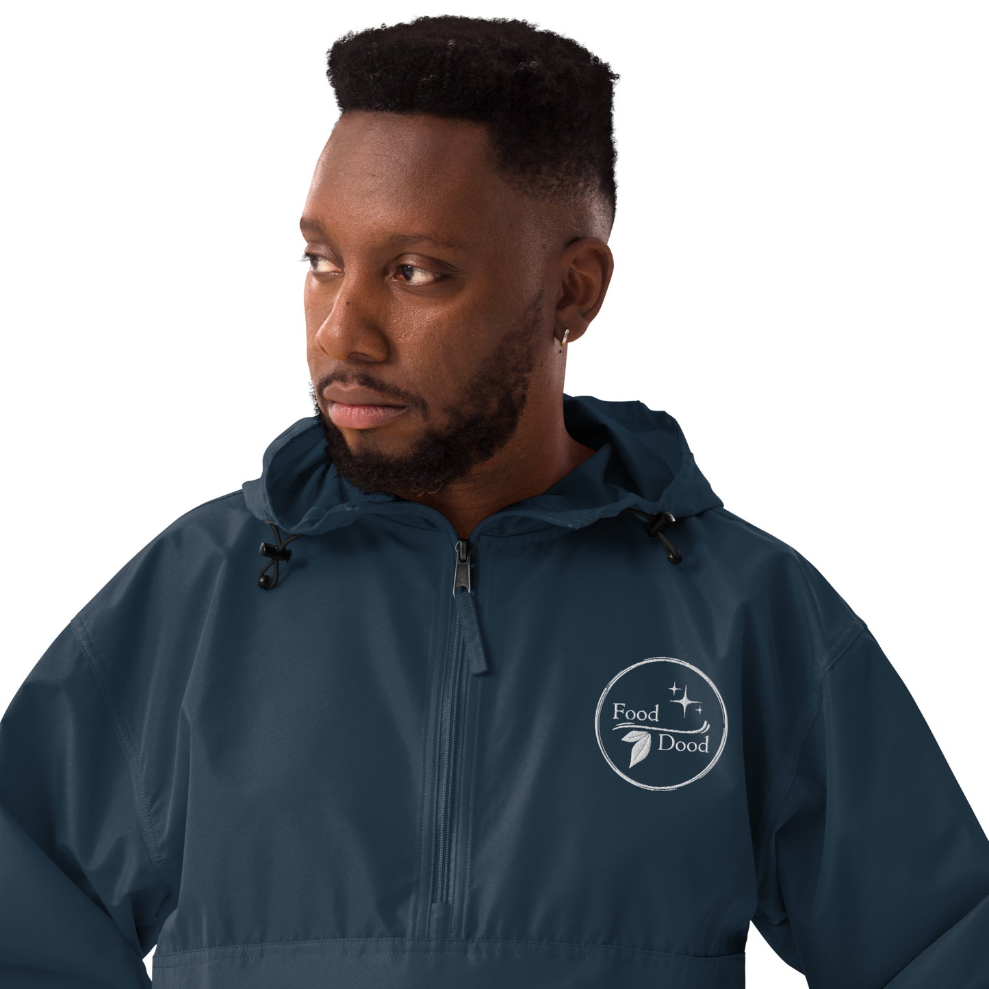 Food Dood Logo Embroidered Champion Packable Jacket