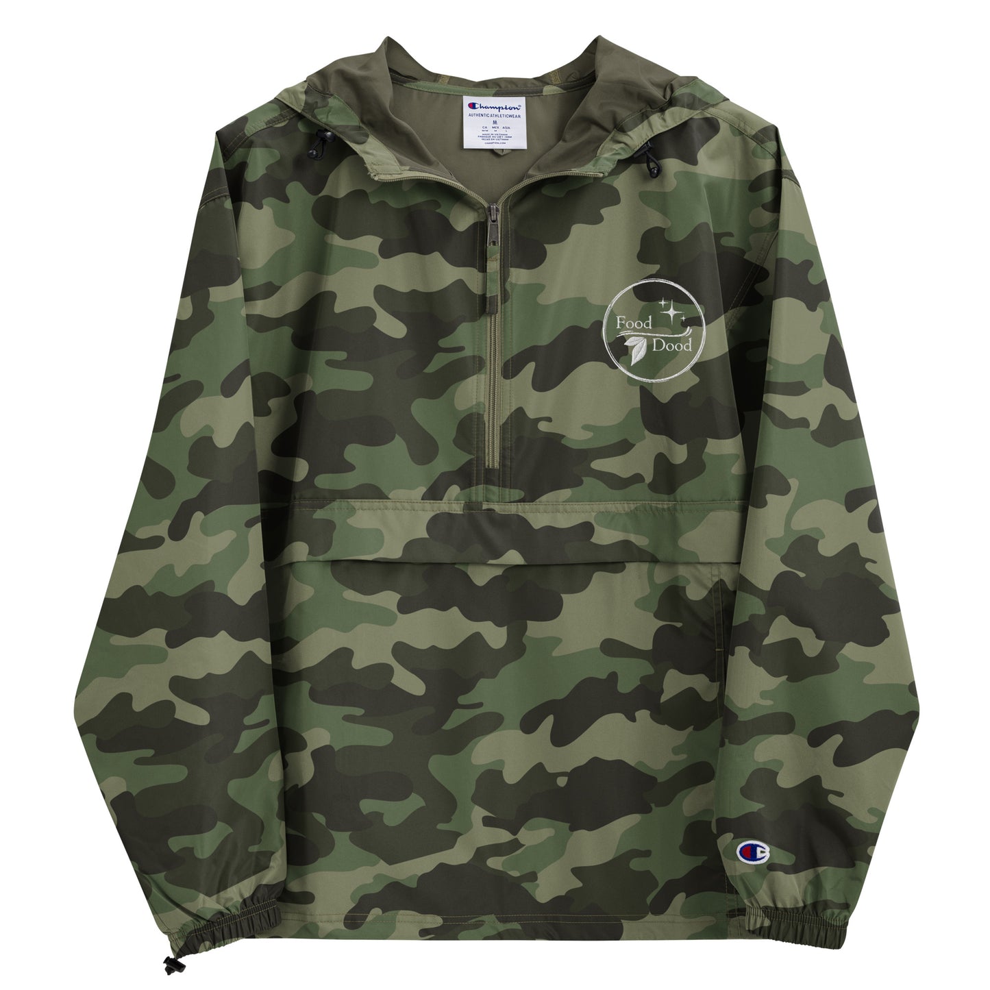 Food Dood Logo Embroidered Champion Packable Jacket