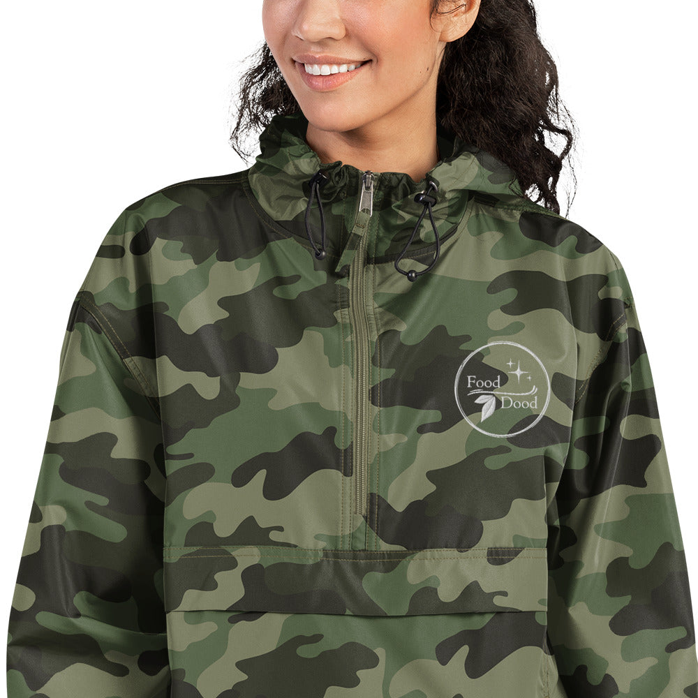 Food Dood Logo Embroidered Champion Packable Jacket