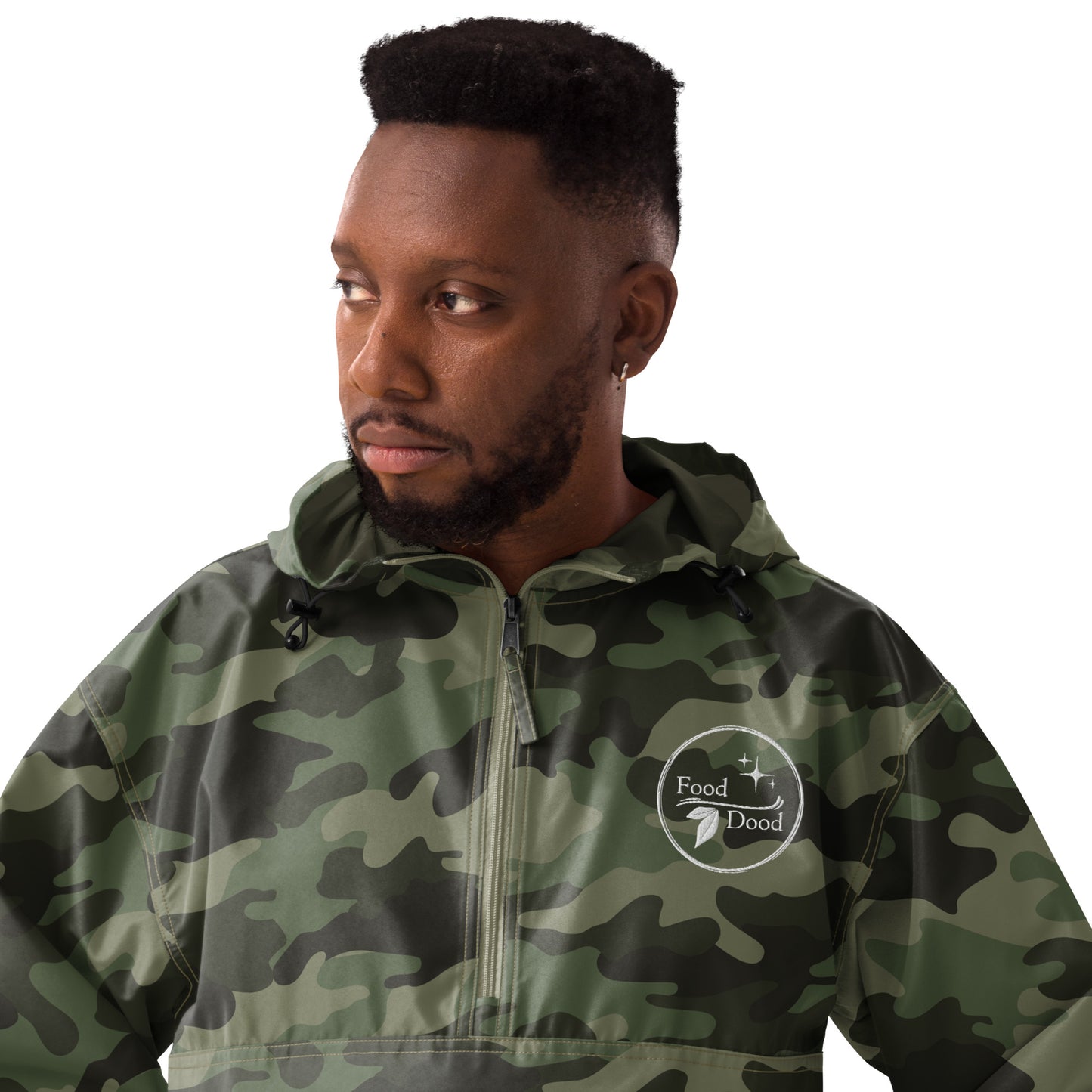 Food Dood Logo Embroidered Champion Packable Jacket