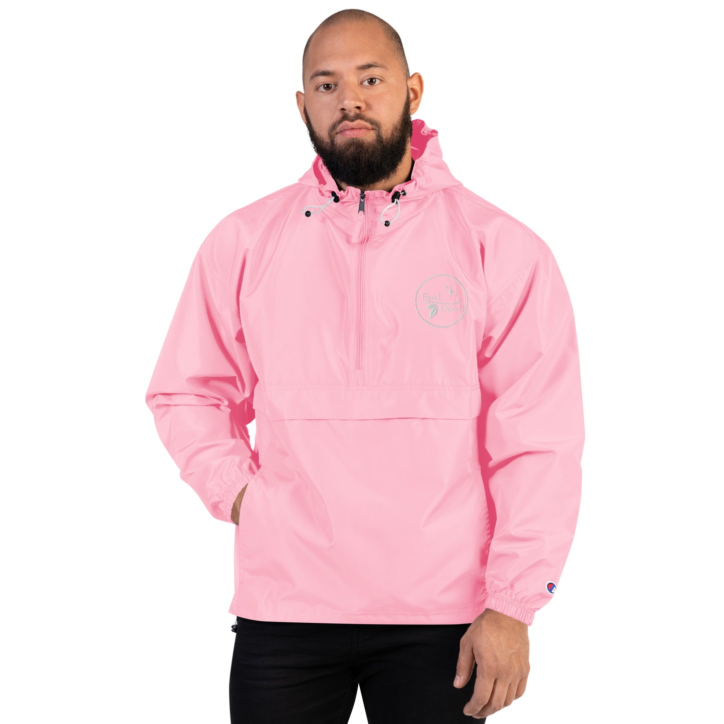Food Dood Logo Embroidered Champion Packable Jacket