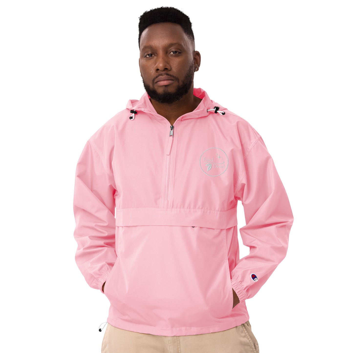 Food Dood Logo Embroidered Champion Packable Jacket