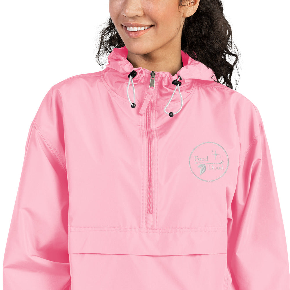 Food Dood Logo Embroidered Champion Packable Jacket