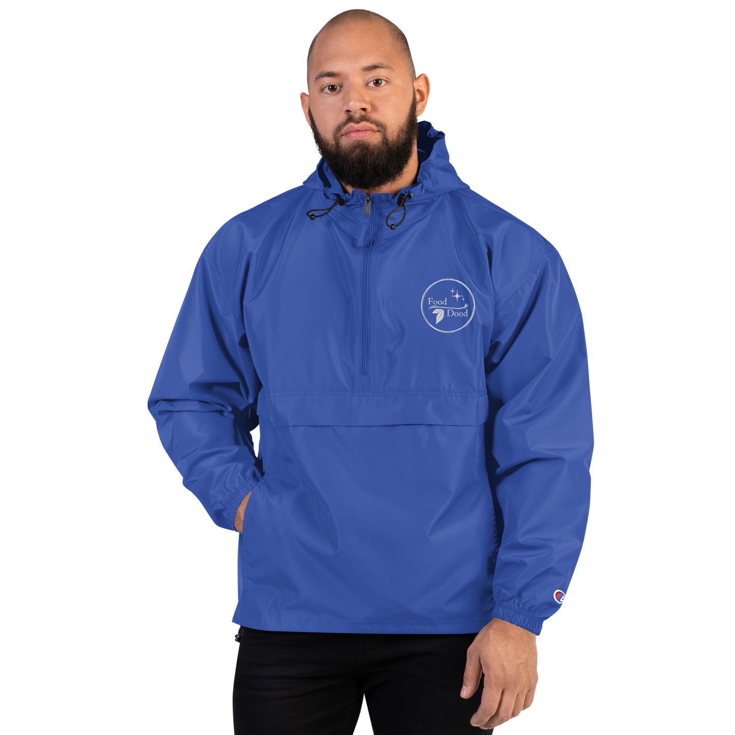 Food Dood Logo Embroidered Champion Packable Jacket