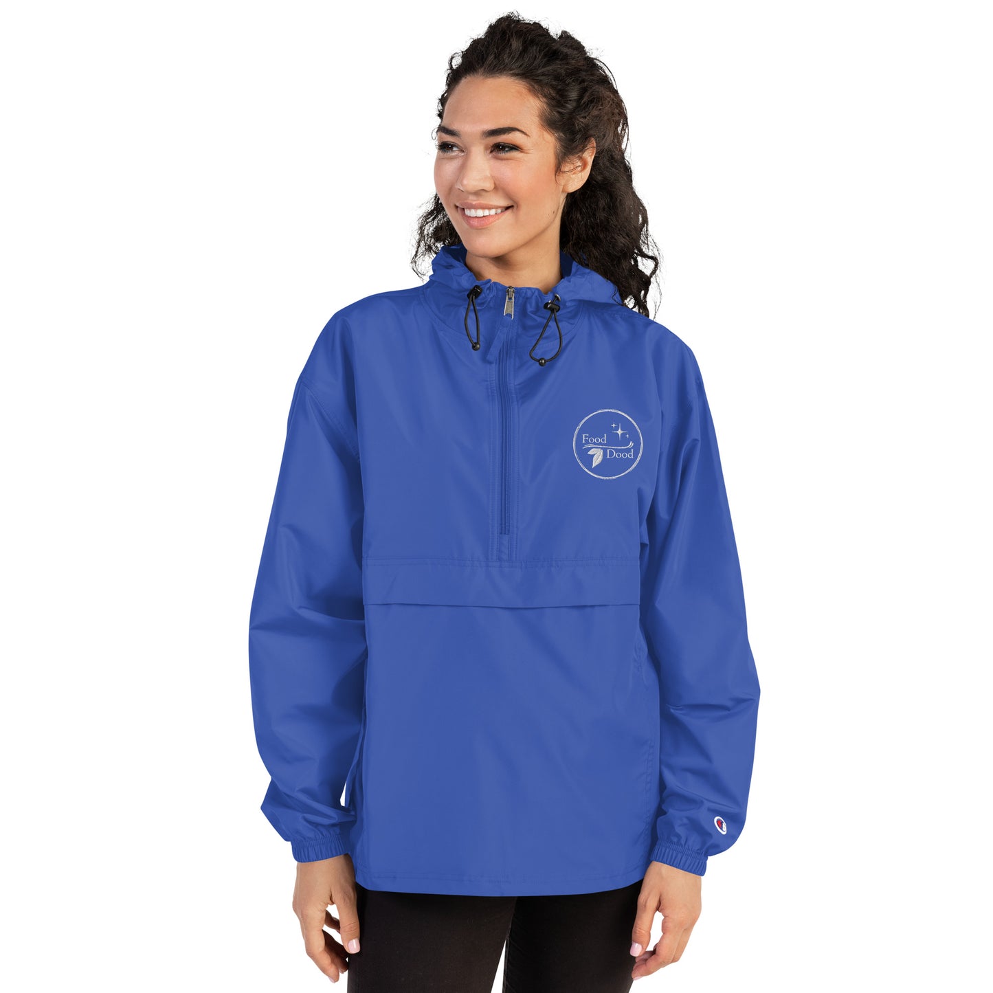 Food Dood Logo Embroidered Champion Packable Jacket