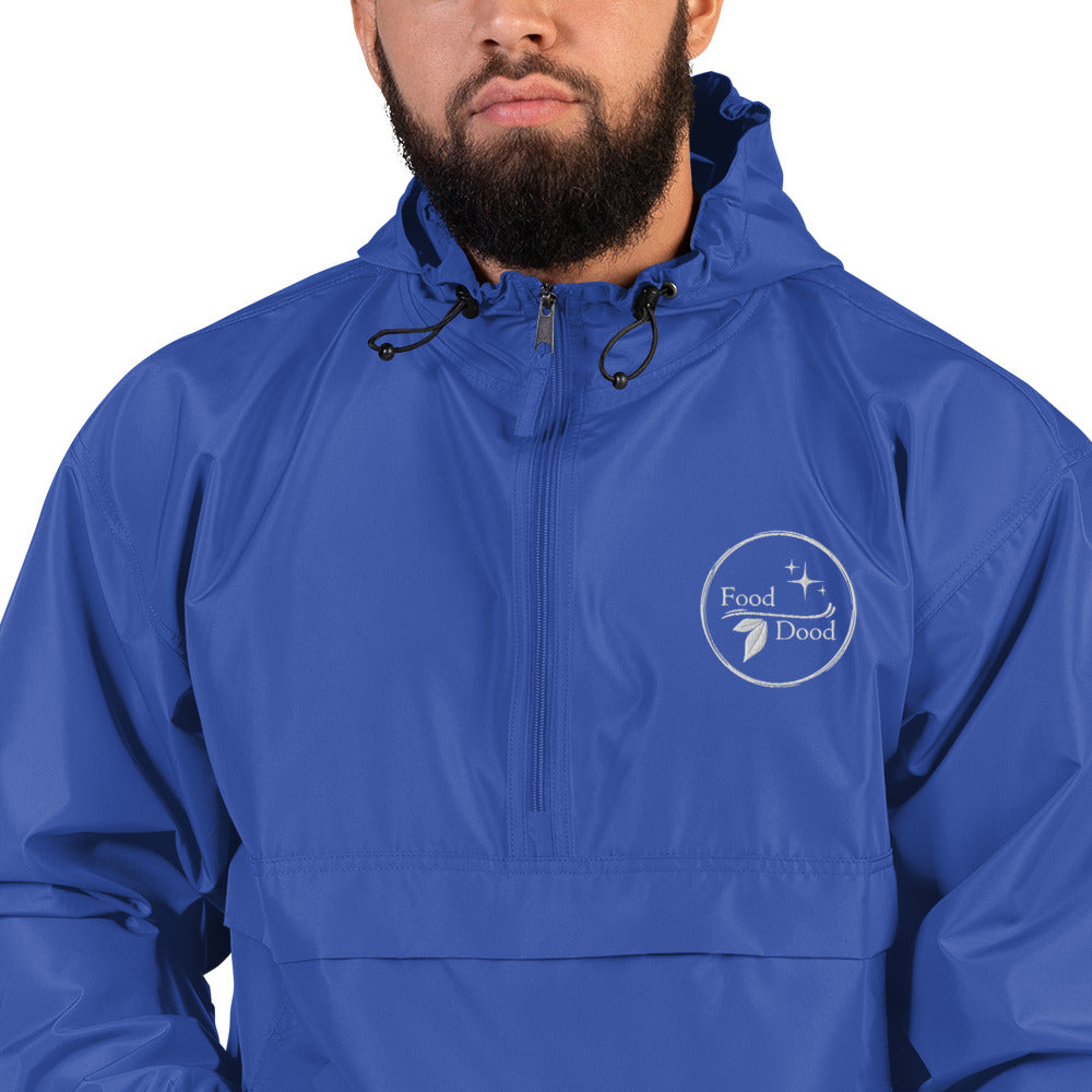 Food Dood Logo Embroidered Champion Packable Jacket
