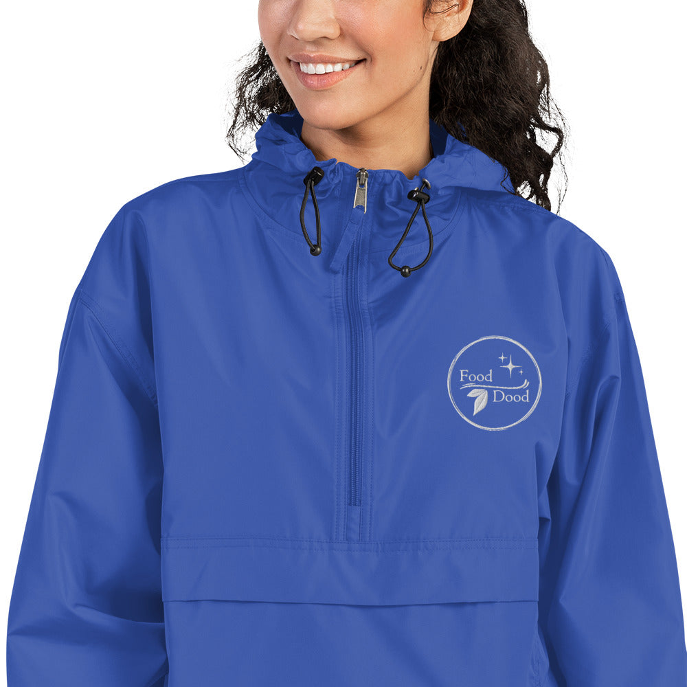Food Dood Logo Embroidered Champion Packable Jacket