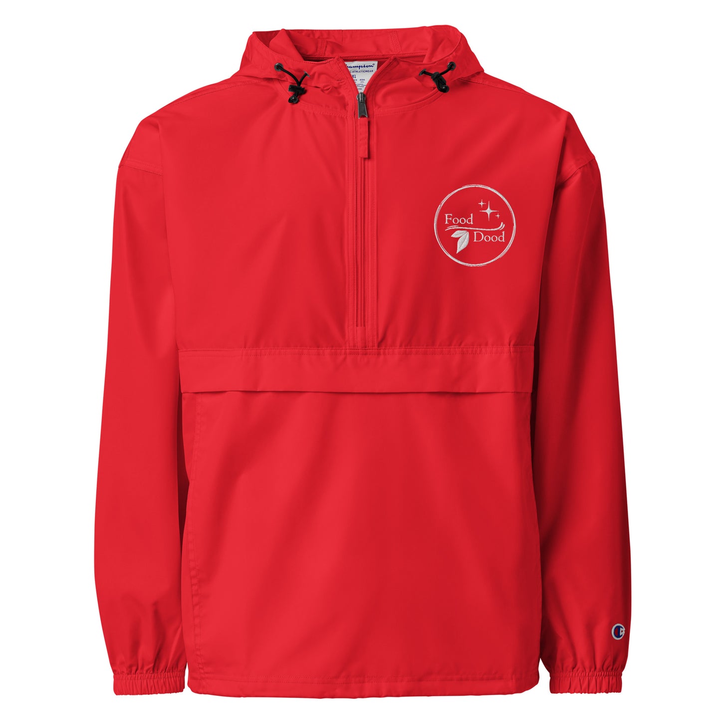 Food Dood Logo Embroidered Champion Packable Jacket