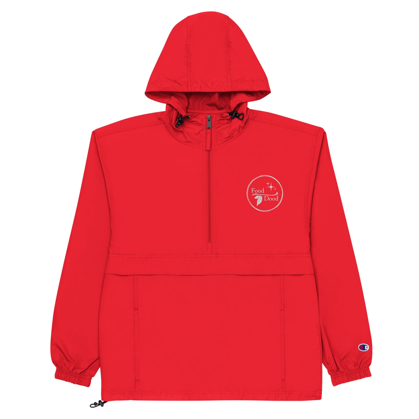 Food Dood Logo Embroidered Champion Packable Jacket