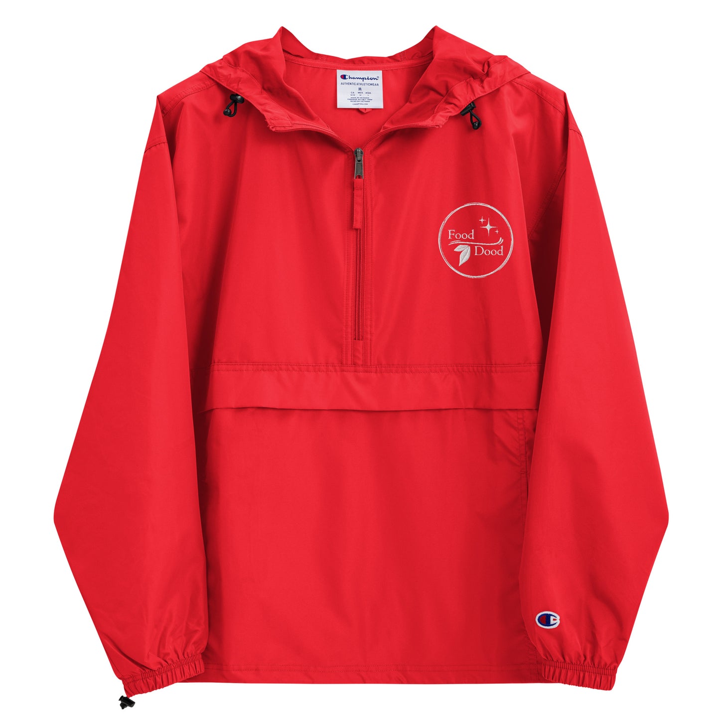 Food Dood Logo Embroidered Champion Packable Jacket