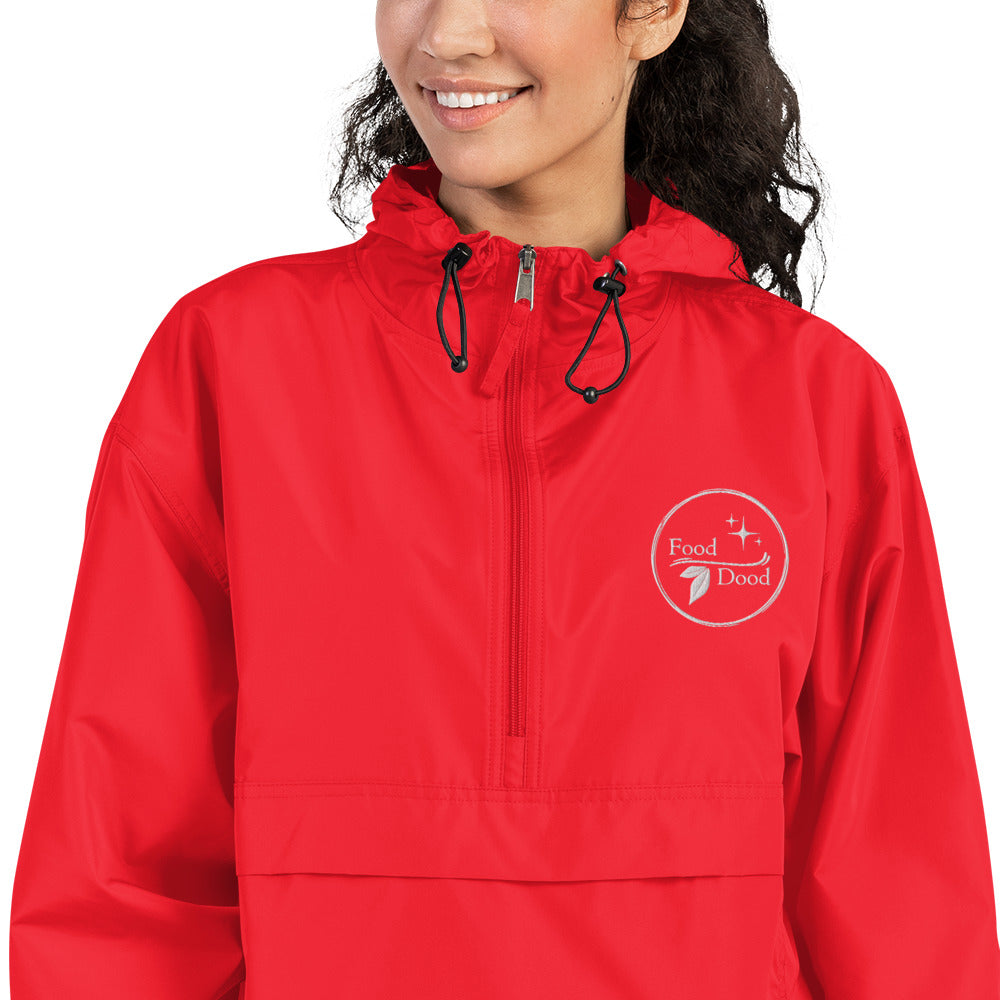 Food Dood Logo Embroidered Champion Packable Jacket