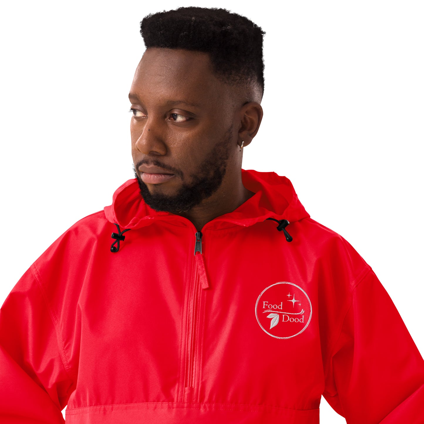Food Dood Logo Embroidered Champion Packable Jacket
