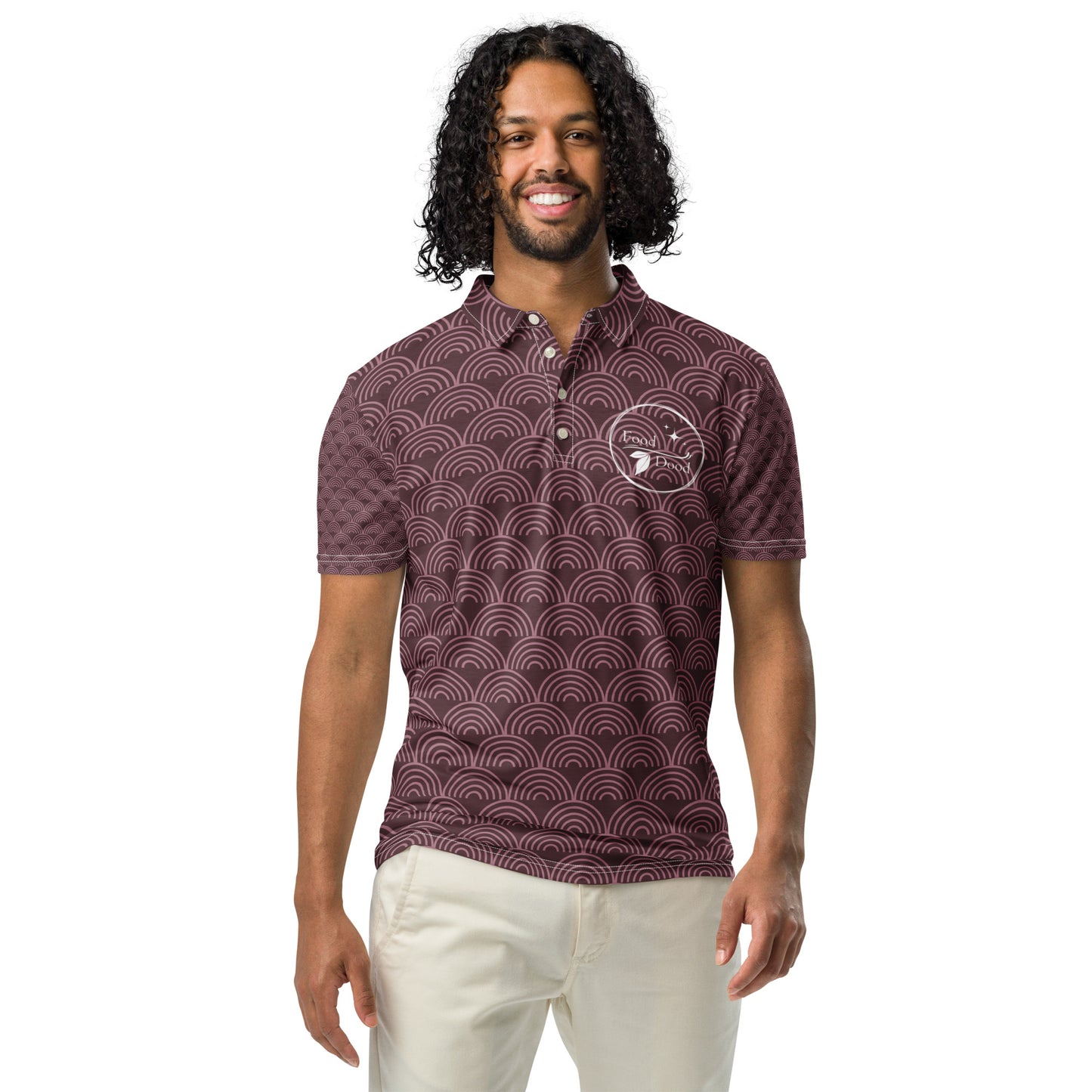 Food Dood Logo Men’s slim fit polo
