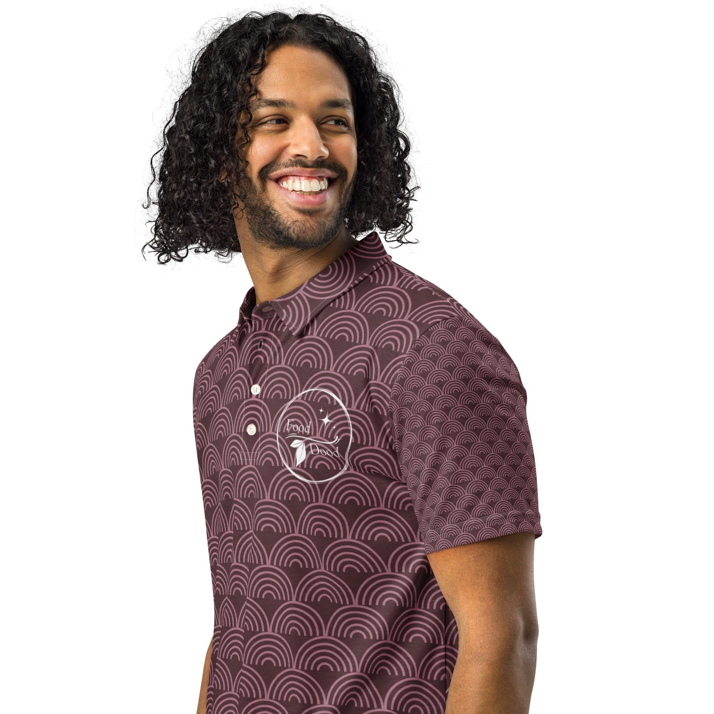 Food Dood Logo Men’s slim fit polo