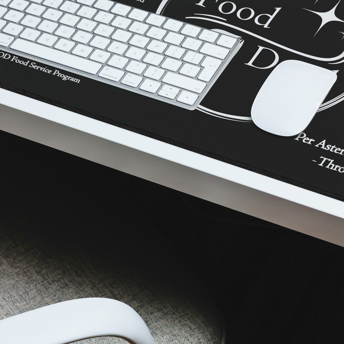 Food Dood Desk Mat, XL Black