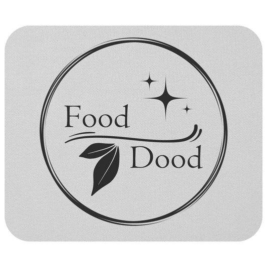 Food Dood Logo Mouse Pad, White