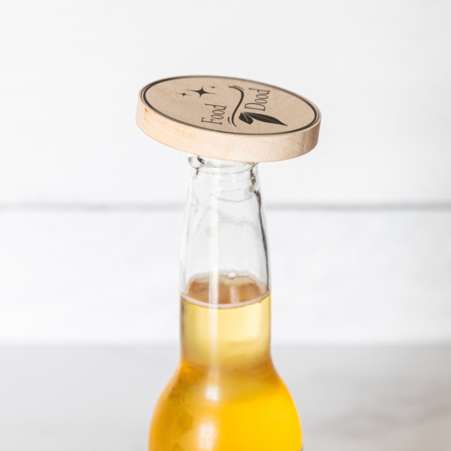 Food Dood Magnetic Wooden Bottle Opener