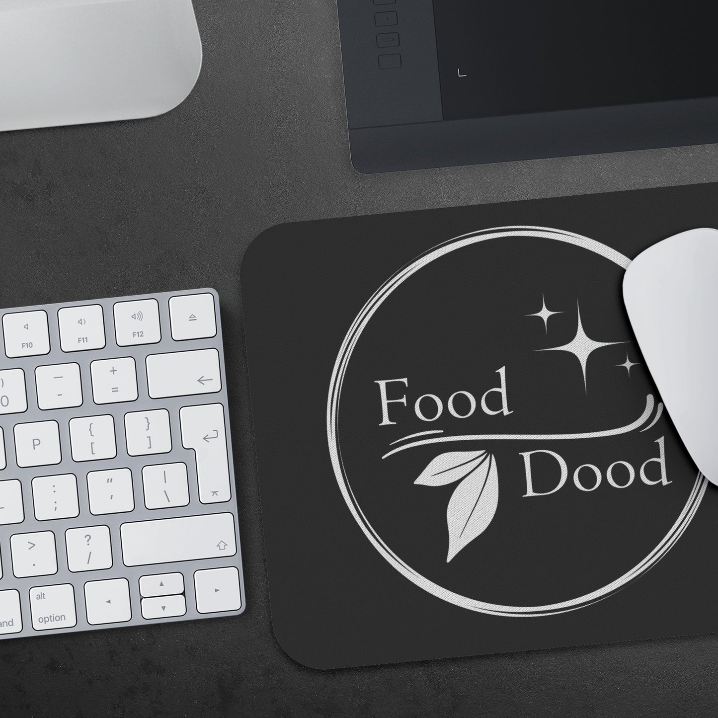 Food Dood Mouse Pad, Black