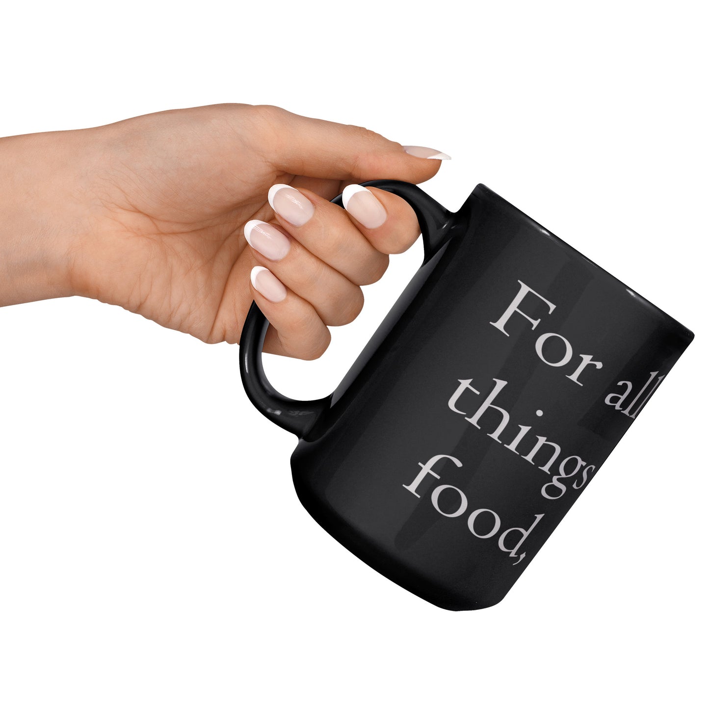 Food Dood Mug, Black 15oz