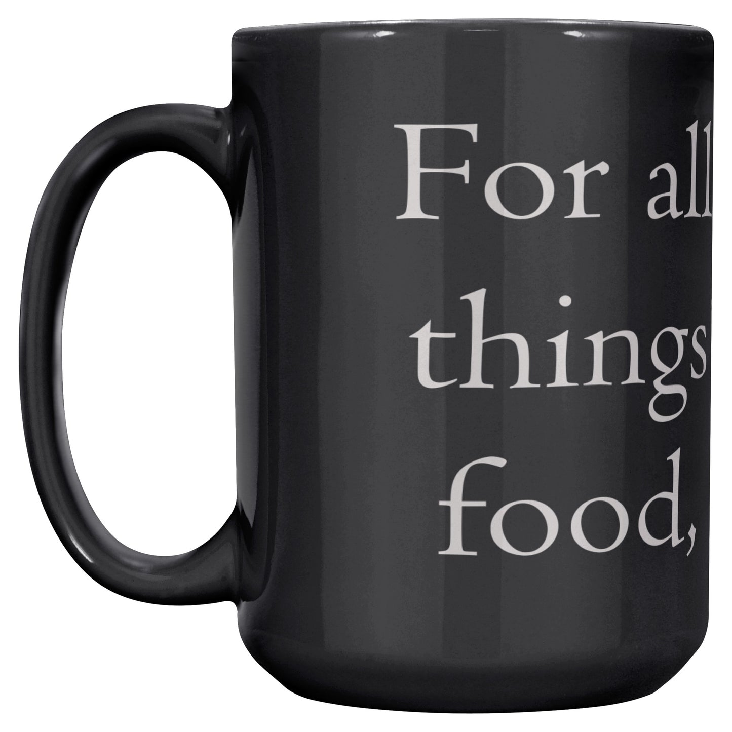 Food Dood Mug, Black 15oz